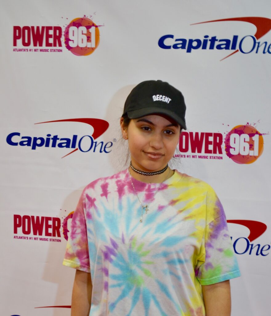 Alessia Cara poses on the red carpet