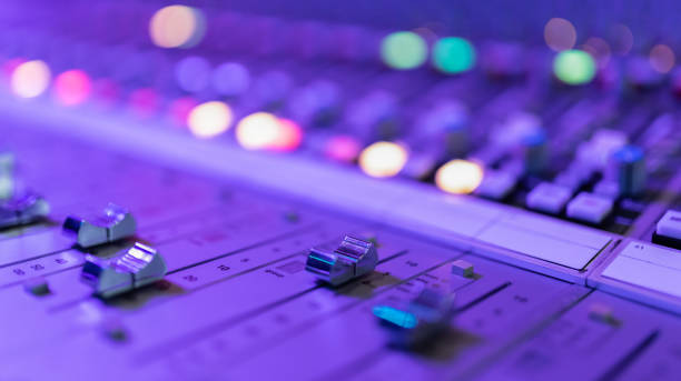 Sound mixer control panel